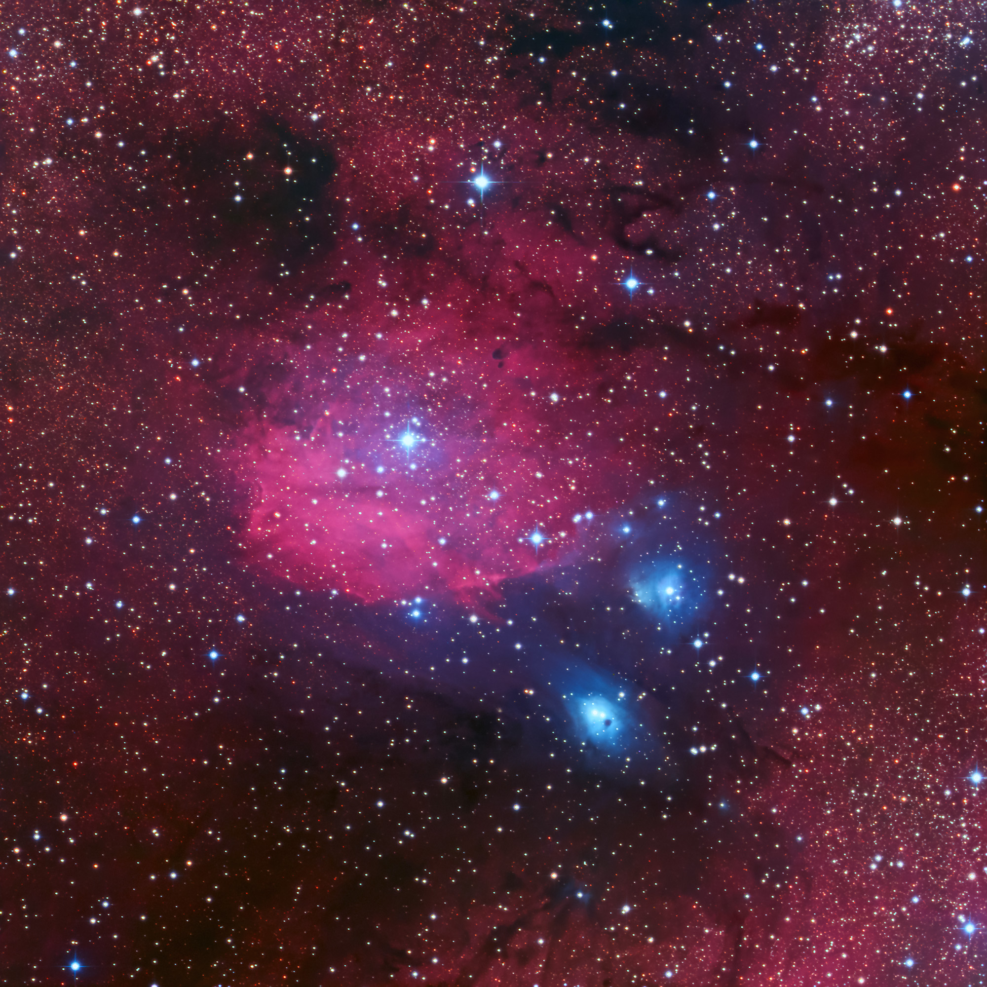 NGC 6589 NGC 6590 และ IC 1283